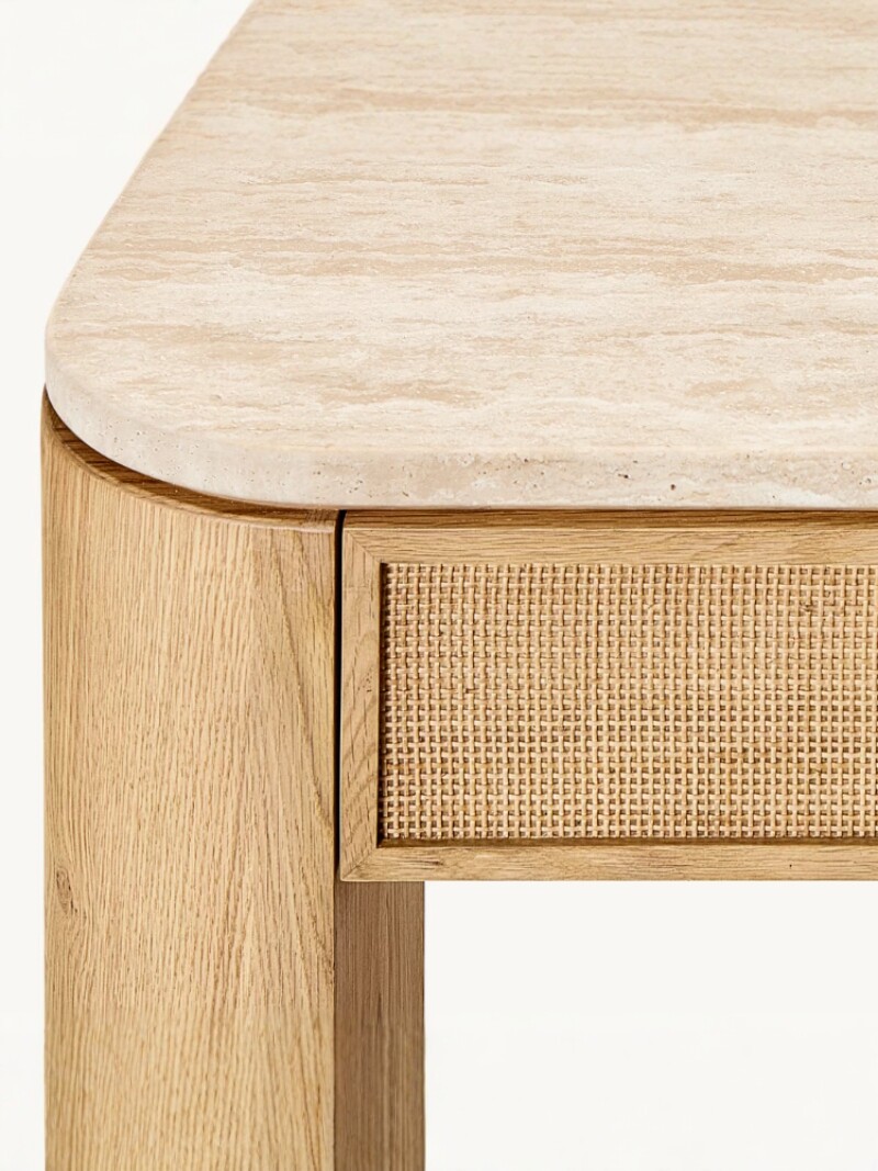 American Country Oak Storage Console Table — product image 4