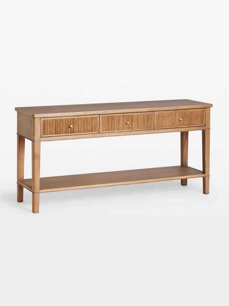 American Country Solid Wood Storage Hallway Cabinet — product image 5