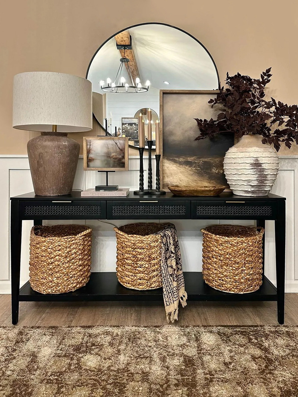 American Country Storage Console Table — product image 1