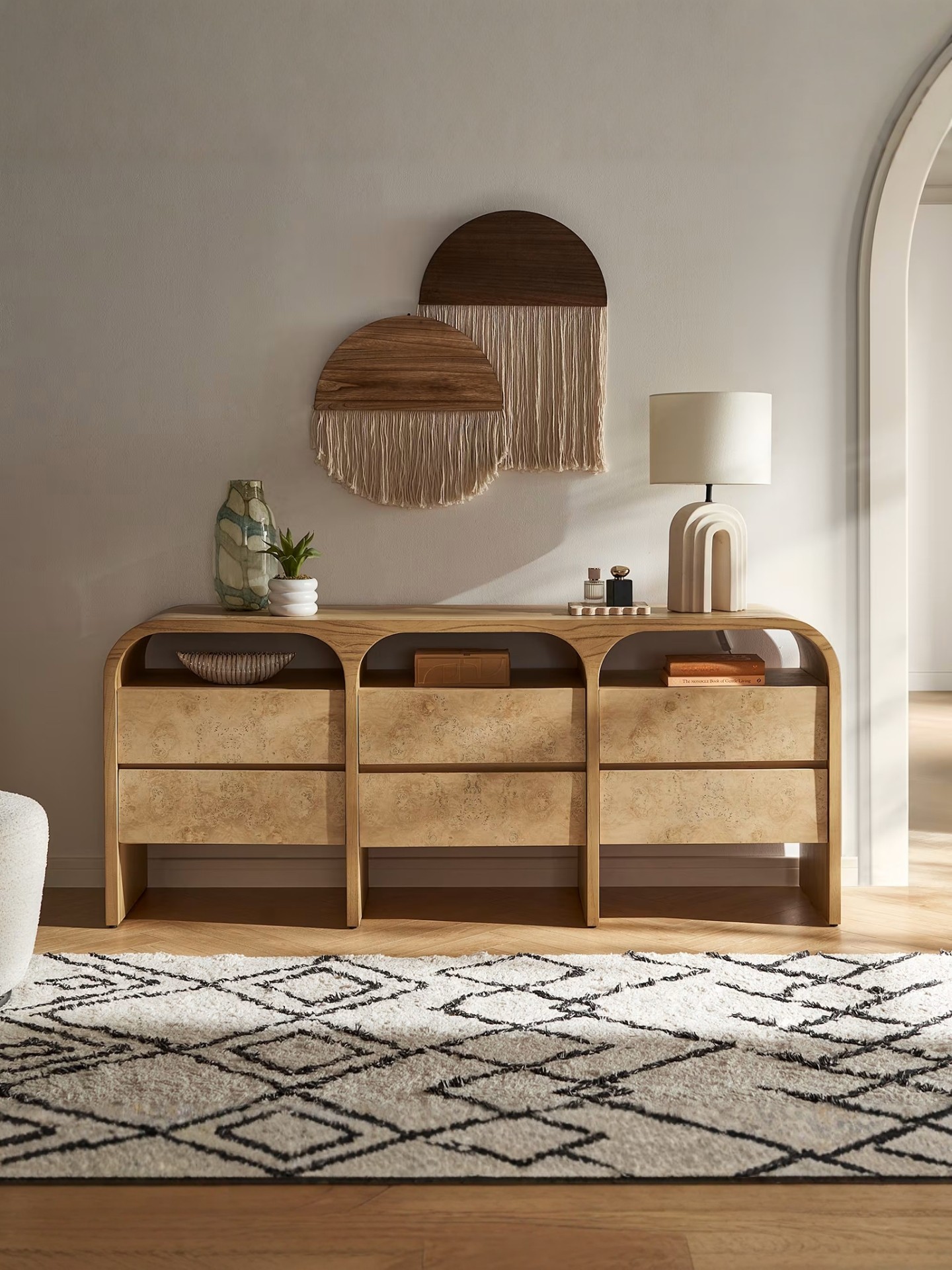 Vintage-Inspired Solid Wood Console Table — product image 3