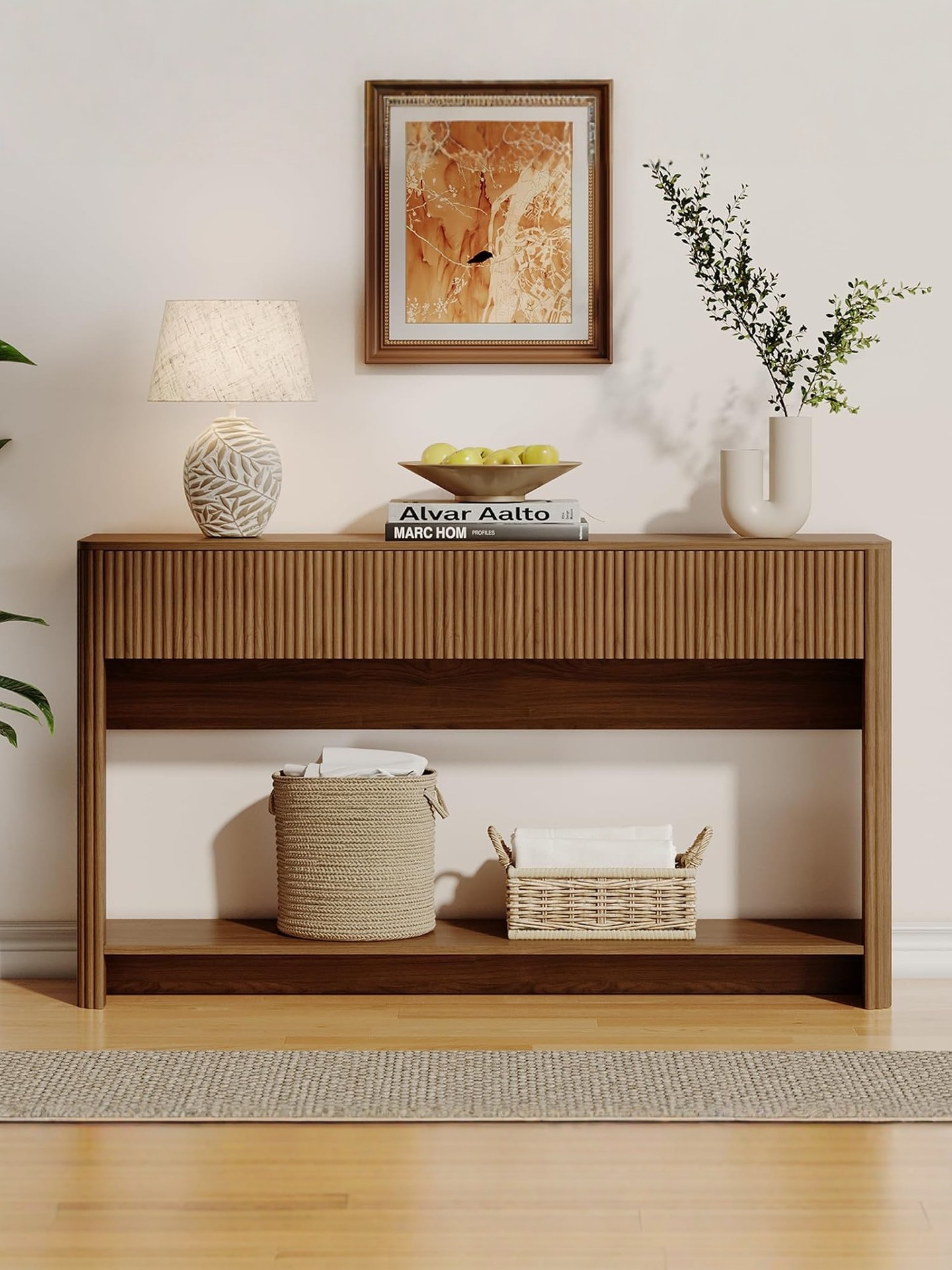 French-Inspired Ash Storage Console Table — product image 5