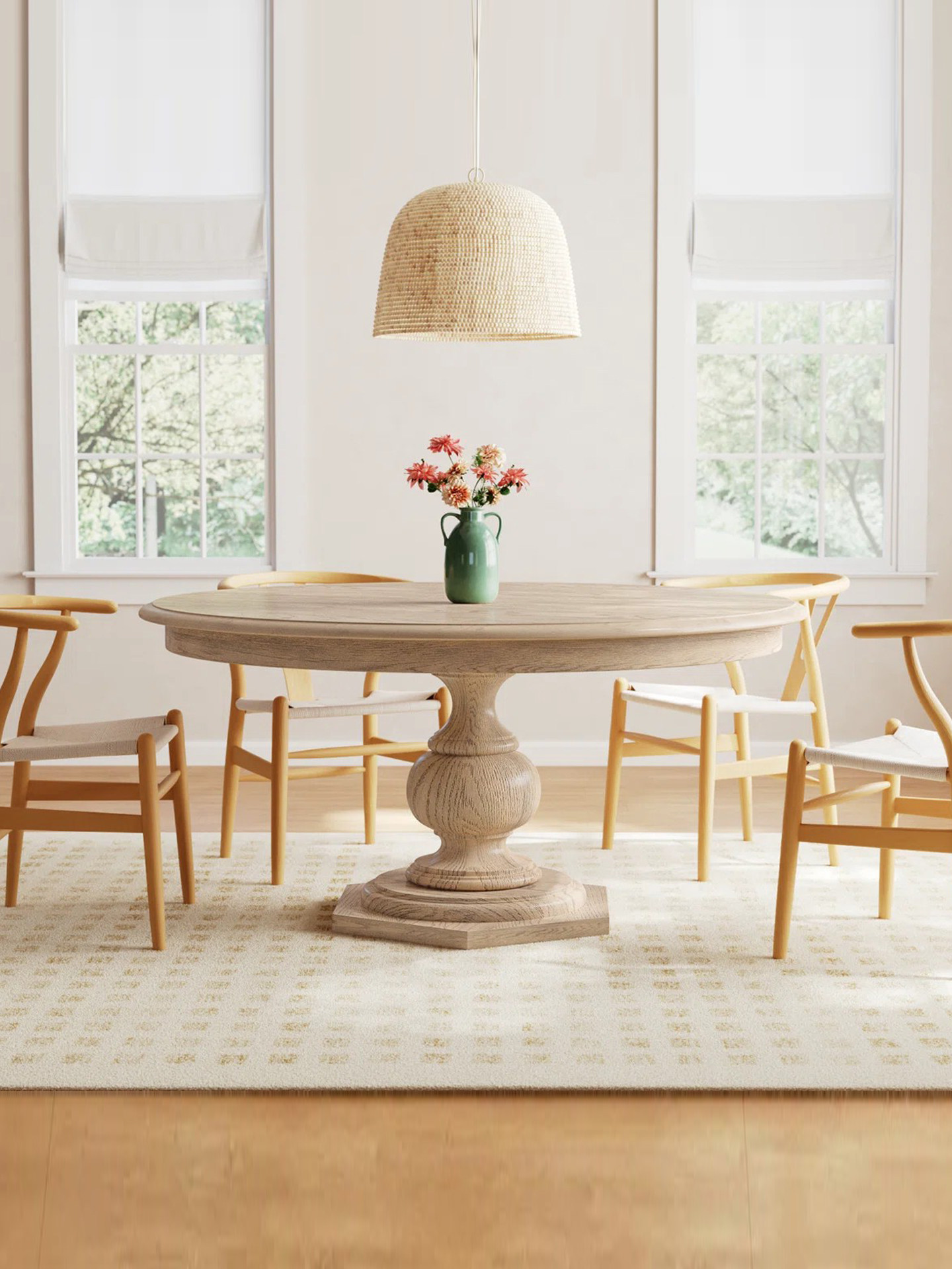 American-Style Round Dining Table — product image 2