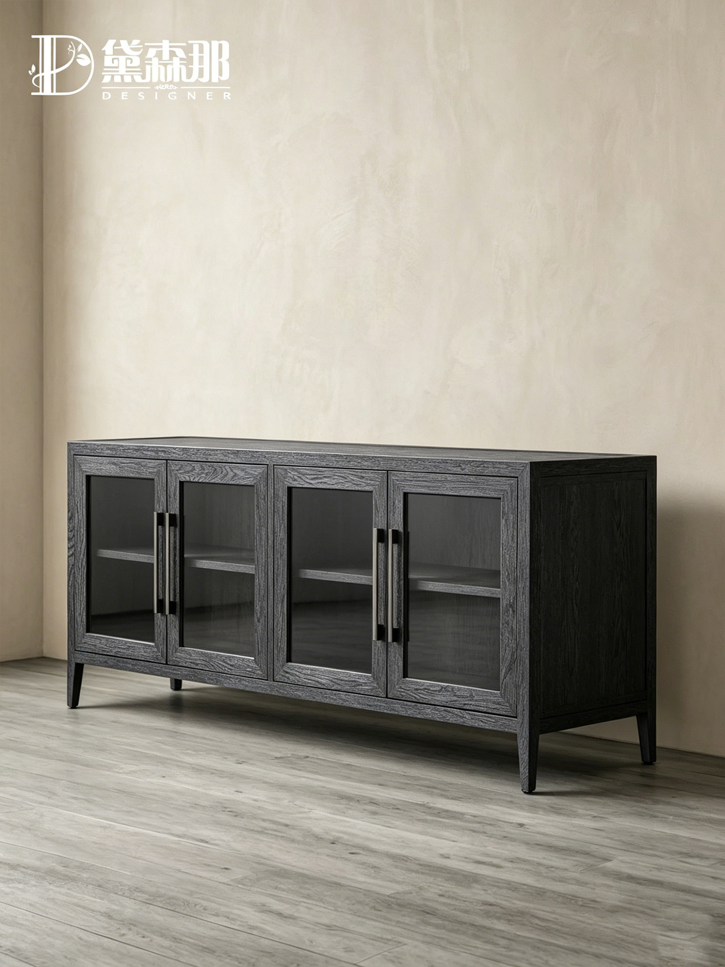 Wabi-Sabi-Inspired Glass-Door Sideboard — product image 3