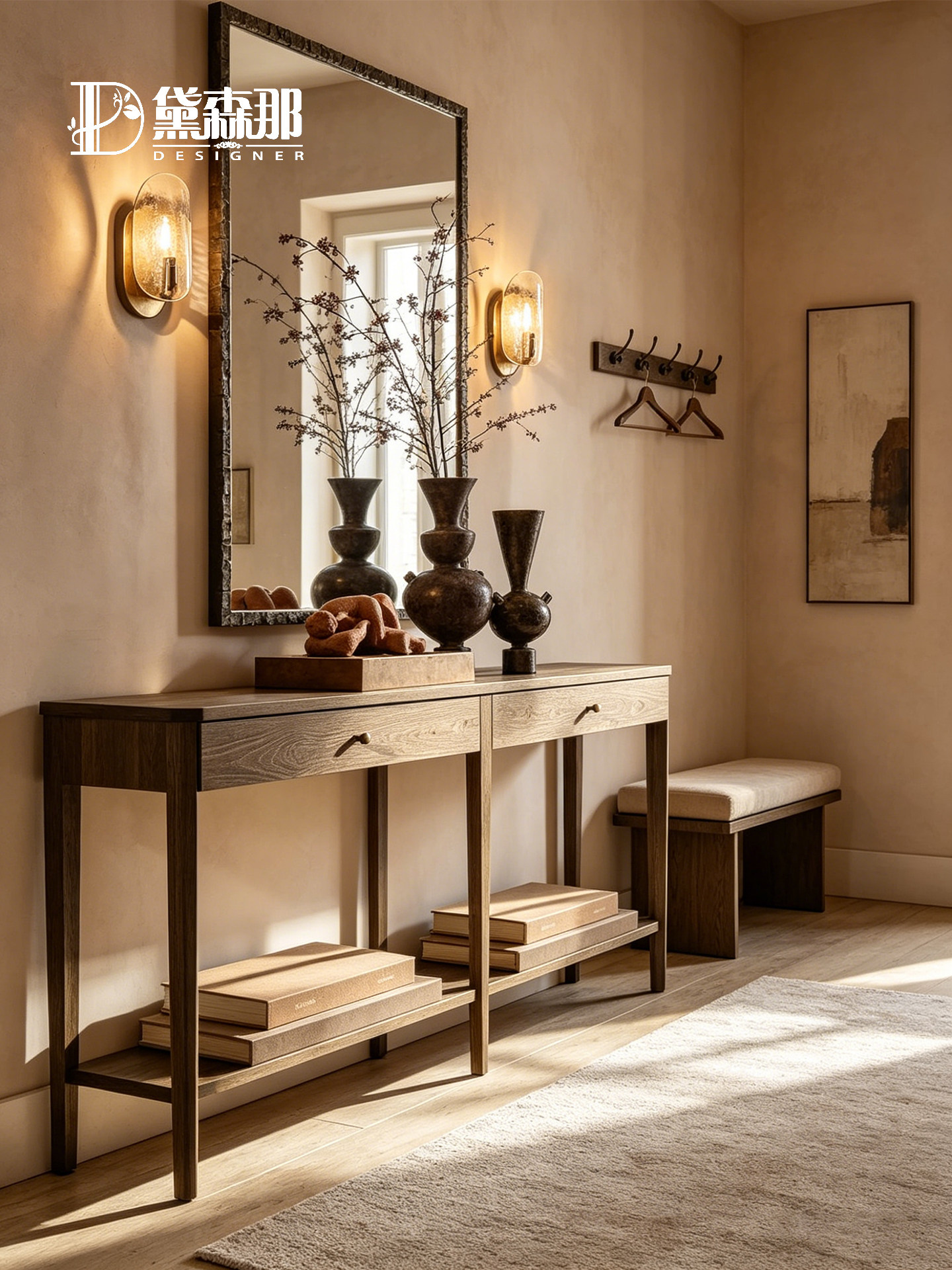 Wabi-Sabi-Inspired Console Table — product image 1