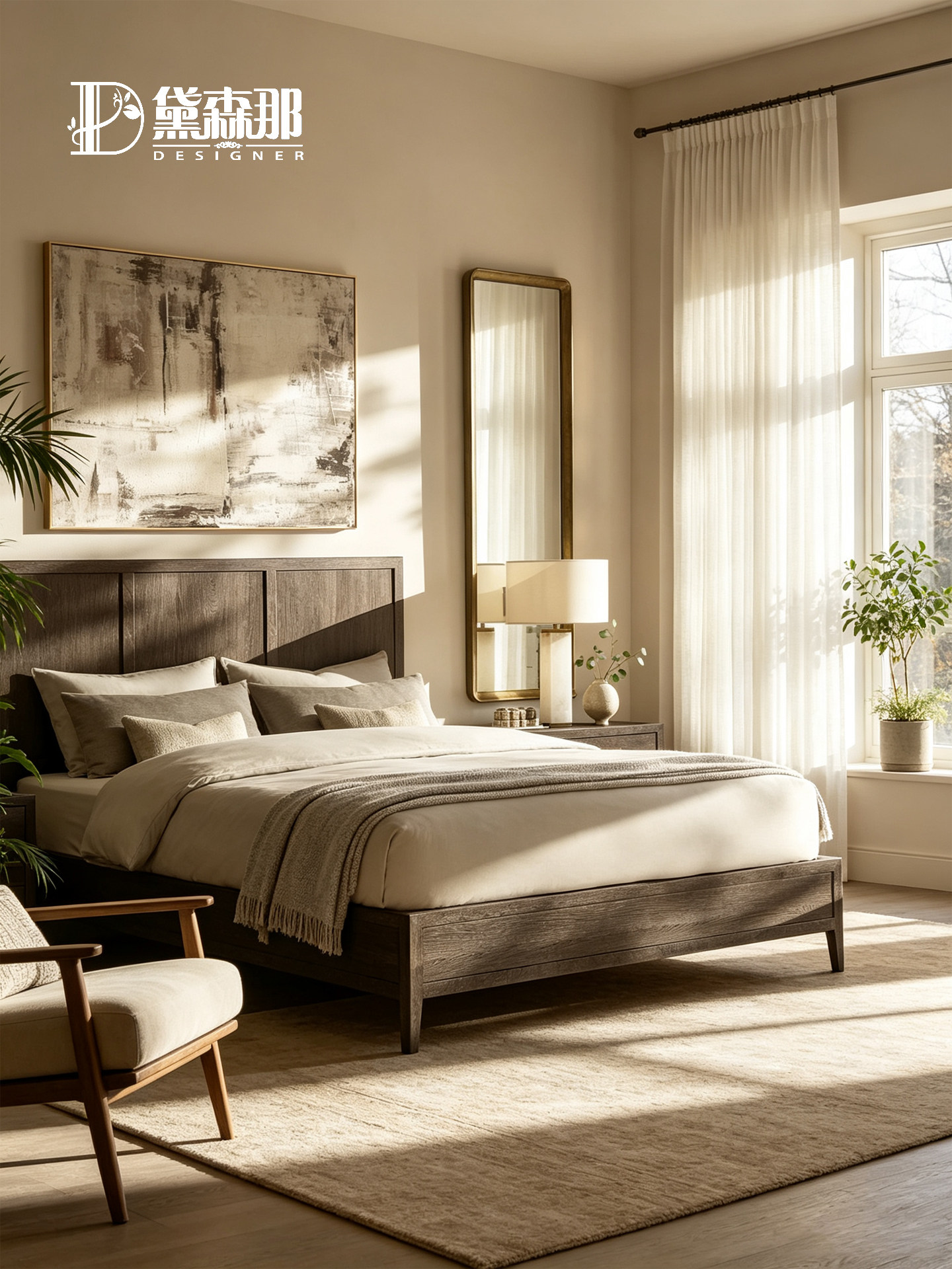 Wabi-Sabi-Inspired Bed — product image 1