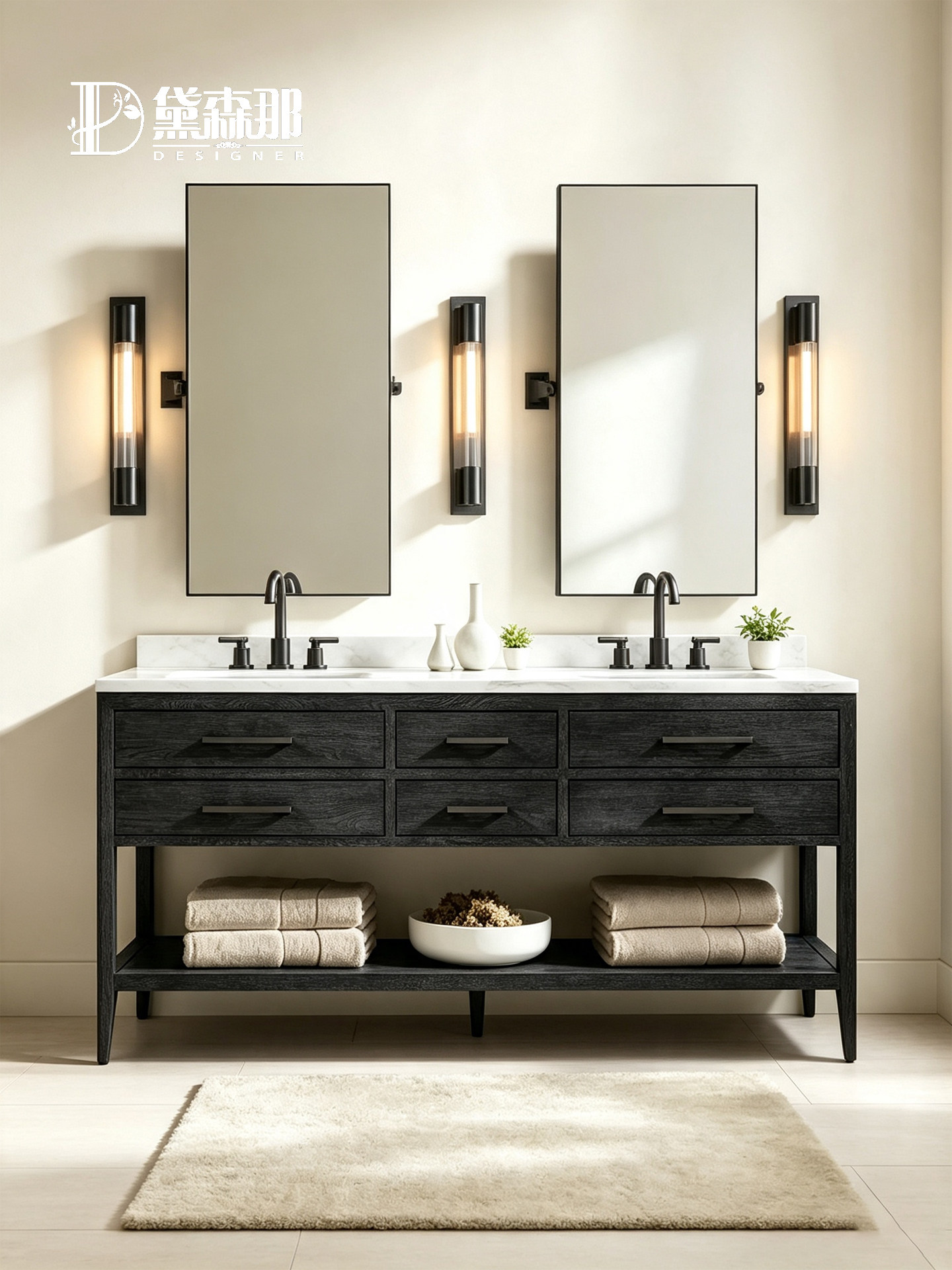 American-Style Storage Bathroom Vanity — product image 1
