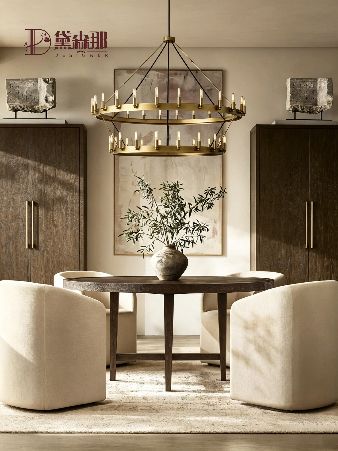 American Country Round Dining Table — product image 2