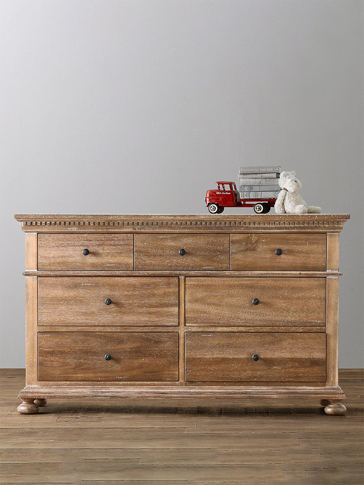 American Country Oak Storage Chest of Drawers — product image 3