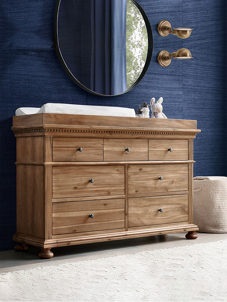 American Country Oak Storage Chest of Drawers — product image 5