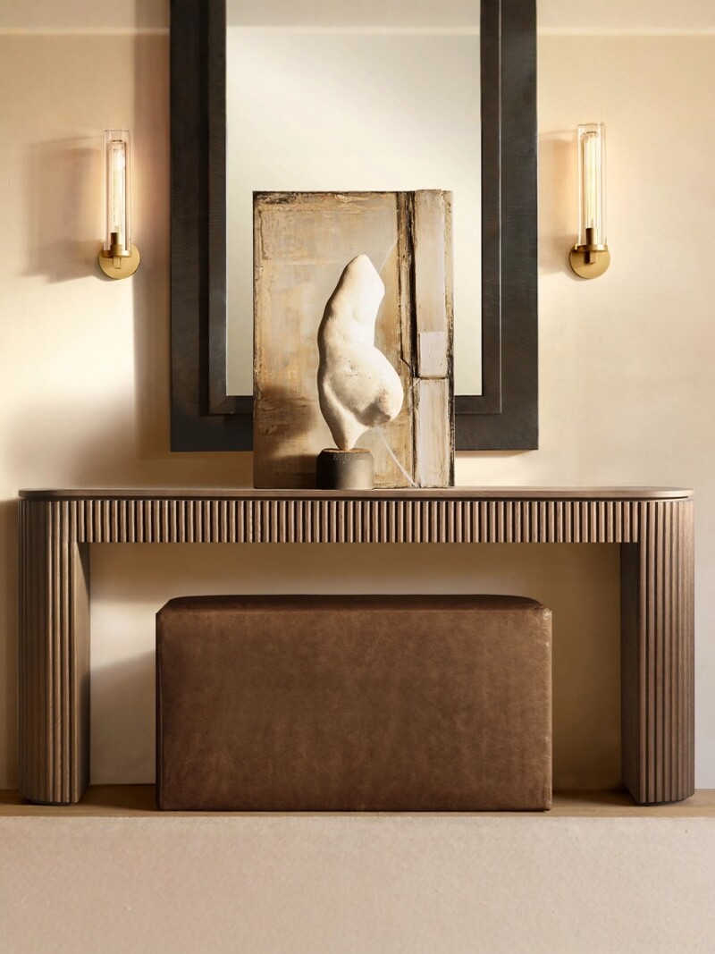 American Country Oak Console Table — product image 2