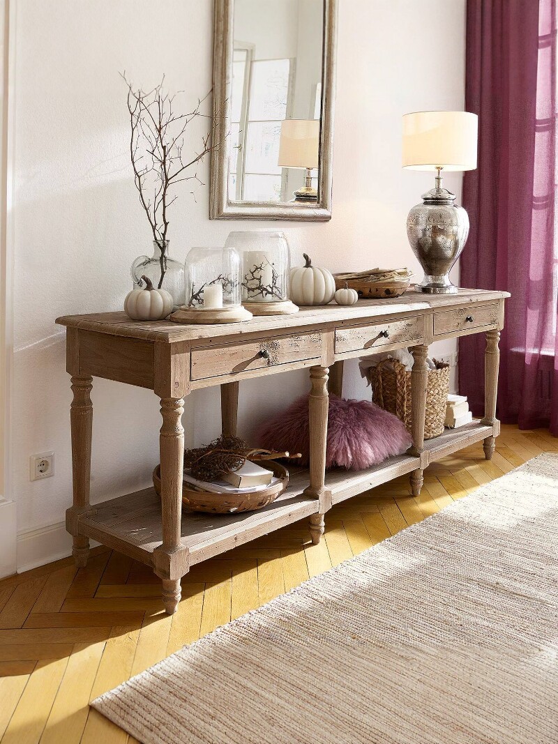 American Country Storage Console Table — product image 1